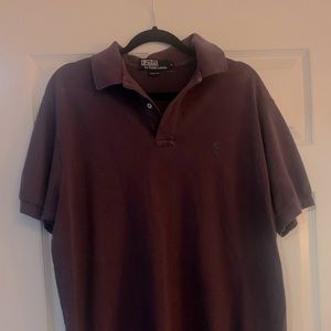 Men’s solid red polo shirt